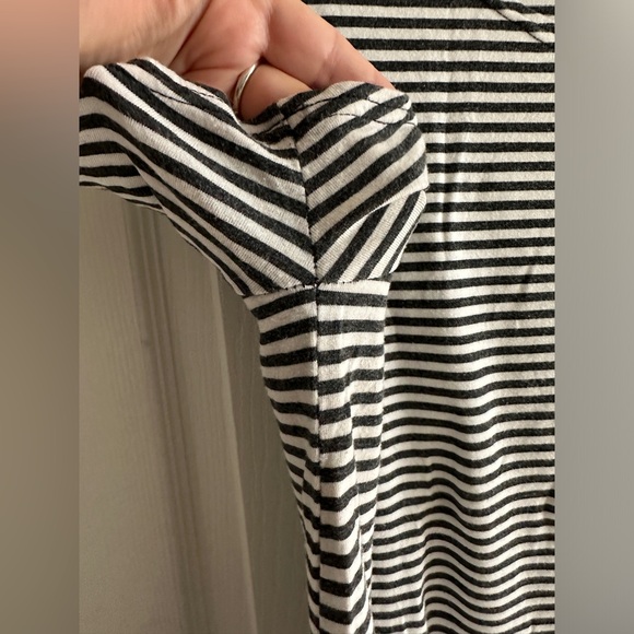 Buttercream Clothing tunic tee in white & charcoal grey, size 1X - Picture 3 of 13